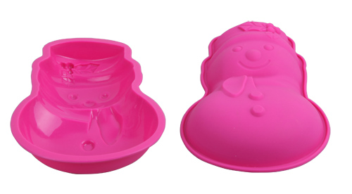 Silicone snowman cake cup