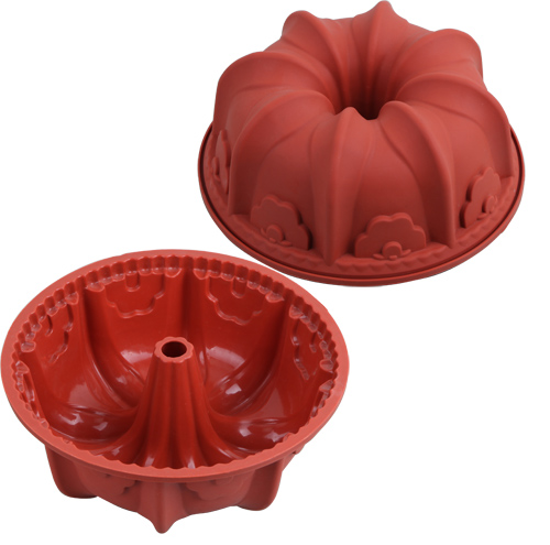 Silicone flowery cake mold