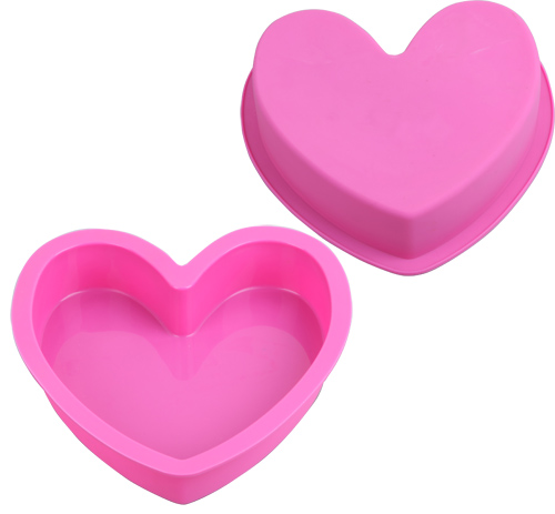 Silicone heart pan