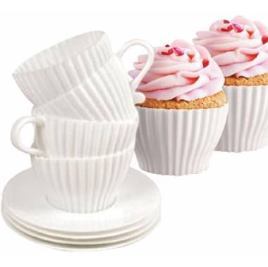 silicone tea cupcake