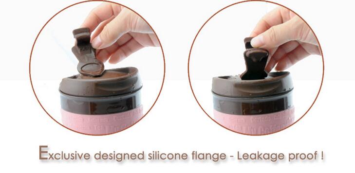 Foldable silicone coffee mug